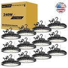 1-20 Pack 150w 200w 240w Led Ufo High Bay Light Dimmable Warehouse Shop Fixtures