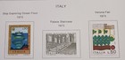 Italy - 1973 -  Lot Of Stamps On Album Page  - Used   Mh