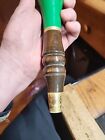 Vintage Heineken Draft Beer Tap Handle Green Gold Pull Wooden 11 5   