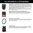 Sigma 16mm F 1 4 Dc Dn Contemporary Lens For Sony E  67mm Uv  64gb  Large Bag