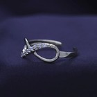 Round Cut Diamod Accent Infinity Adjustable Toe Ring 14k White Gold Over Women s