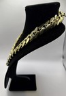 22mm 24  580g Handmade Miami Cuban Link Chain Heavy - 14k Gold Plated
