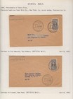 Costa Rica 1943-50 Collection Of 23 Covers With Censor  Double Censor  Deco 