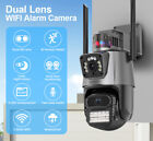 Dual Lens 6mp Wifi Security Camera 8x Zoom Outdoor Home Night Vision Cctv Ptz Us