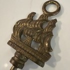 Vintage Antique Style Solid Brass Boat Ship Anchor Wine Corkscrew Bottle Opener