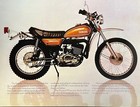 1974 Yamaha Dt250a Enduro 4-page Brochure-vintage Nos Dt 250