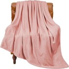 Fleece Blanket Soft Plush Throw For Couch Pink 50 x60 