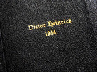 1914 German Language Hymnal - Leather Bound - Gold Leaf