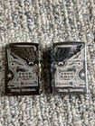 Silver And Black Harley Davidson Lighters Brand New With Tags 