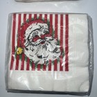 Lot 5 Packs Paper Christmas Cocktail Beverage Napkins  Santa  
