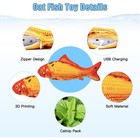 2 Pack 9  Floppy Fish Cat Toys With Silvervine And Catnip For Cats Puppy