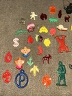 Vintage Cracker Jack Charms Prizes Premiums Gumball Toys Celluloid Metal 50  Lot
