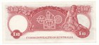 1954 Australia Coombs Wilson Commonwealth Bank 10 Pound Note Ef Details