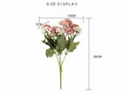 10 Heads Artificial Hydrangea Flowers Silk Bouquet Party Wedding Home Xmas Decor