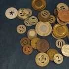 Lot Of 39 Assorted Transit transportation Tokens - Free Shipping Usa