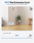 6 Outlet Usb Surge Protector Power Strip With 15 25ft Flat Plug Extension Cord