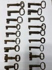 Vintage antique Medium To Large Barrel skeleton Keys Cast Iron Lot Of 18