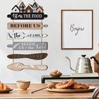 Celestdeco Kitchen Wall Sign Funny Rules Rustic Bless The Food Wood Decor