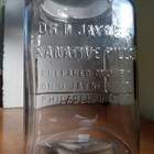 Dr d jaynes Sanative Pills 1890s Hand Blown Glass Apothecary Store Display Jar