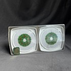 Hallmark Vintage Coasters Set Of 4 Original Box White Green Wreath