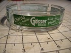 Vintage Large 6 1 4  Gosser Beer Austrian Ashtray Bier Multi Language Glass Bar