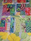 Lot Of 18 Kaffe Fassett Patchwork Strips Quilt Blocks 6  Cotton Fabrics 
