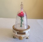 Disney Beauty And The Beast Enchanted Rose Light Up Jewelry Box  Works
