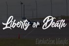 Liberty Or Death Sticker Decal V1 - American Flag Freedom Trump Lets Go Brandon