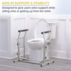 Toilet Safety Rail Adult Handicap Support Grip Handle Aid Bath Room Mobility New
