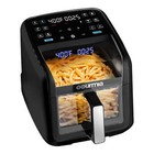 7-qt Digital Air Fryer W  Panoramic View    12 Presets  Black  New