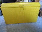 Vintage Wilson Yellow Wil-hold Plastic Sewing Box  Caddy  Pattern Box W Tray