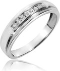 Round Lab-created Diamond Women Engagement Ring 14k White Gold Plated Size 9