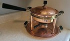Antique Manning Bowman Copper And Brass 6 Piece Chafing Dish Set