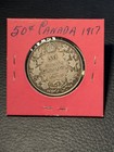 1917 Canada 50 Cents Silver Half Dollar