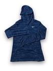 Nike Dri-fit Women   s Hooded Pullover Hoodie Long Sleeve Blue Heather S