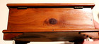 Antique Wood Footed Hinged Box Signed  Dated By Artist 1926 6 1 2  X4  X 2 3 4 