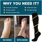 Compression Stockings 15-20 Mmhg Varicose Veins Elastic Socks Travel Flight Hose
