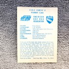 Vintage 1971 Ahra Drag Racing Card  C-k-c Chevy Ii Funny Car  Fleer 