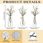 Metal Flower Wall Art Set 3pcs Boho Rustic Decor For Living Room Bedroom - Gift