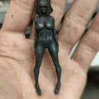 2 1 Inch Black Brass Cosmetic Nude Statue Body Art Decoration