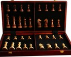 20 Inch Extra Large Wooden Chess Set Solid Walnut Staunton Pieces Board Game