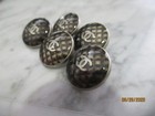 Chanel 5 Silver Tone Metal  Buttons  Cc Logo 18 Mm   Lot Five