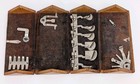 Antique Wooden Fold Out Puzzle Box   Sewing Machine Attachments