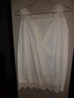 Vintage Child s Hand Made Cotton Slip Dress - Crocheted Top   Bottom