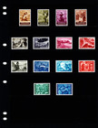  12 50 Scott Value - 1959-64 Liechtenstein Scenes Definitives Cv Mnh Nh Umm