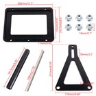 Aluminum Billet Battery Tray Hold Down Trunk Relocation Box Racing Mount Black 