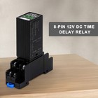 Lcd Digital Timer For Relay 12 Vdc Dual Time Control With Plug-in Terminal