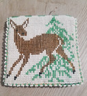 Vintage Native American Seed Bead Bi-fold Wallet - Doe And Buck