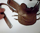 Marx Horse Thunderbolt  Western Tack  Brown Accessory 1960 s Johnny West 1960 s