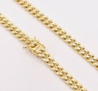 6mm Mens Miami Cuban Royal Link Chain Necklace Box Clasp Real 10k Yellow Gold